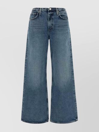 A Gold E denim wide-leg trousers