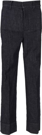 Max Mara Dark Grey Slim Flat Front Pants
