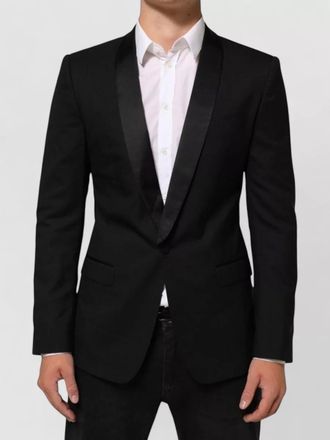 Dolce & Gabbana virgin wool silk single-breasted suit jacket