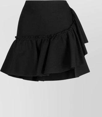 Msgm high-waist skirt featuring ruffle detailing