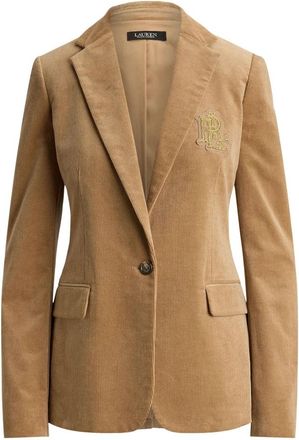 Ralph Lauren Geweven Blazer Sportjas - Dames - Blazers - Beige - 2XS - Jassen