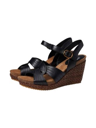 S&ouml;fft Womens Clarissa Wedge Sandals In Black