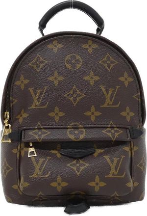 Louis Vuitton Marron Coated Canvas Backpack (Pre-Owned)