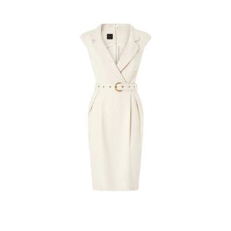 Pinko Pinko, Dames, Jurken, Wit, Maat: XL Leer