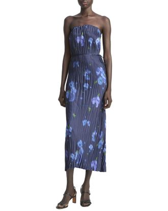 Vince Poppy Blur Crushed Column Dress