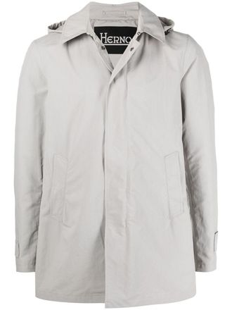 Herno long-sleeve zip-up jacket - men - Polyester - 50 - Grey