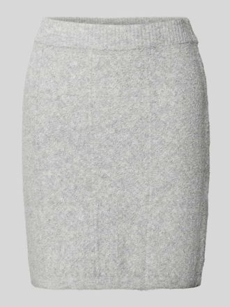 Vero Moda Schmaler Mini-Rock aus elastischem Material Modell DIANA in Hellgrau Melange, Gr&ouml;&szlig;e M