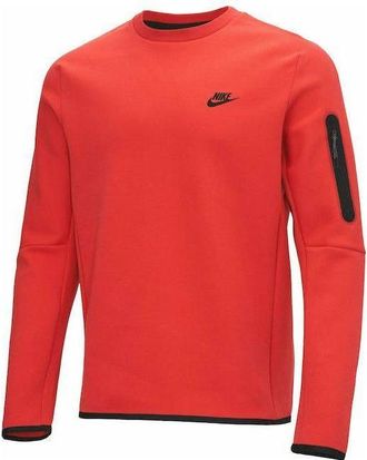 Nike Sportswear Tech Fleece Crewneck Sweatshirt Lobster Red CU4505-605