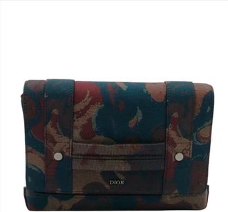 Dior Pre-owned Cross Body Bags, female, Multicolor, Size: ONE SIZE Pre-owned Canvas dior-bags