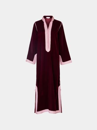 Muzungu Sisters Alia Hand-Embroidered Velvet Dress Size: M
