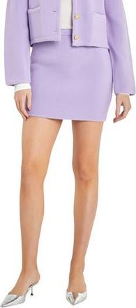 English Factory Knit Pencil Miniskirt in Lilac at Nordstrom Rack, Size X-Small
