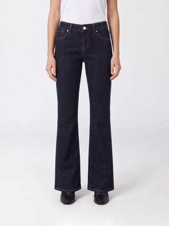7 For All Mankind Jeans straight a vita alta in denim di cotone