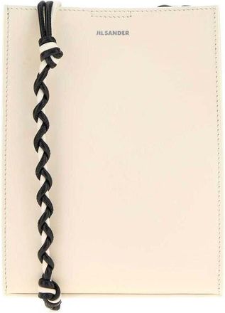 Jil Sander Ivory Leather Small Tangle Shoulder Bag 106 Borse A Tracolla
