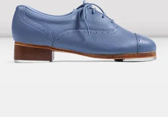 Bloch Ladies Jason Samuels Smith Pebble Leather Tap Shoes, Sky Blue Pebble Leather