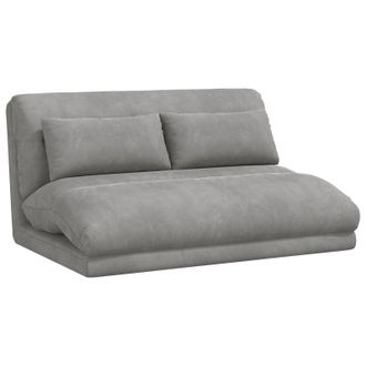 vidaXL Sill&oacute;n Ajustable Gris Claro Terciopelo Vidaxl