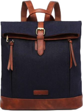 Generic Womens Ladies Girls Men Vegan Leather Backpack Rucksack Work Bag School College (Black)