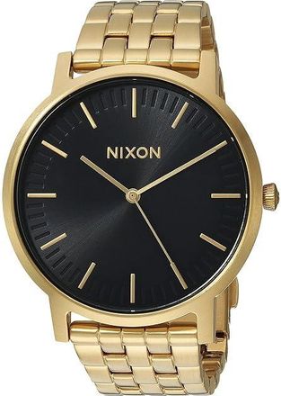 Nixon Porter Mens Watches All Gold/Black Sunray, Stainless Steel