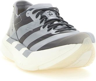 Yohji Yamamoto Metallic Striped Mesh Sneakers - Gray