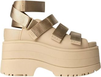 UGG Womens Goldenrise Strappy Platform Sandals In Mustard Seed