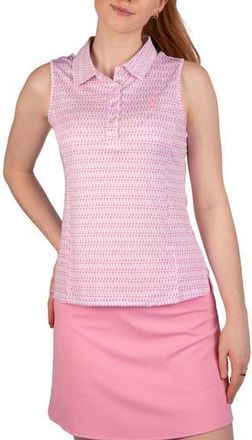 Tailorbyrd Martini Glass Print Polo Tank in Pink at Nordstrom Rack, Size X-Large