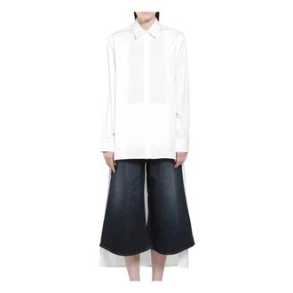 Alaia Dames, Blouses & Shirts, Wit, Maat: XS Katoen