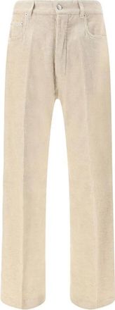Rick Owens Verfijnde Corduroy Geth Broek - Heren - Straight fit broeken - Beige - W31 - Katoen - Broeken