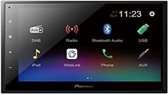 Pioneer Authentic Jeans DMH-A340DAB Monitor Autoradio Nero 200 W Bluetooth