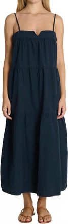 Nation Ltd Meadow Midi Dress In Navy Night Sky