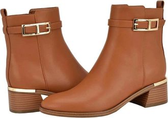 Calvin Klein Jallis Boots Womens Dark Natural Almond Toe Dress Bootie lion933