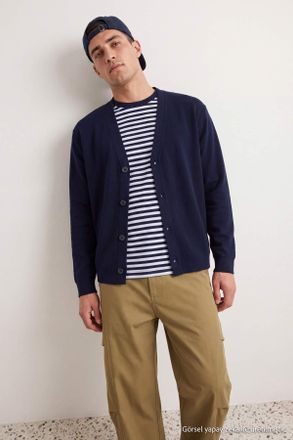 Trendyol MAN Heren Donkerblauw Effen Lang, Regular fit Vesten