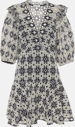 Sandro Blue/white Lace Dress