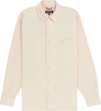 Amundsen & Scott Mens Framheim Flannel Shirt In Oatmeal