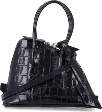 The Attico Sant Ambroeus Mini Shoulder Bag with Structured Dome Silhouette