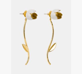 Kate Spade New York Golden Bloom Floral Statement Earrings