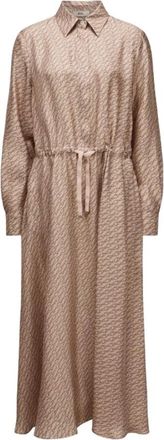Herno Ab 000062D - 16009P.2240 Silk Shirt Dress - Dames - Shirt Kleedjes - Bruin - L - Kleedjes