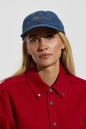 Ami Cap With Logo, Unisex, Blue