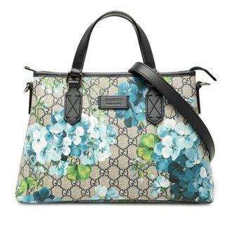 Gucci Pre-owned Gucci GG Supreme Blooms Zippered Tote Ladies 4ZEC5A4IW6PS5E99