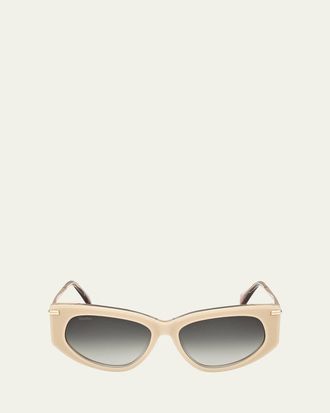 Max Mara Beth Acetate & Metal Cat-Eye Sunglasses
