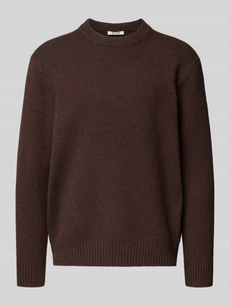 Only & Sons Relaxed Fit Pullover aus Baumwoll-Mix mit Woll-Anteil Modell JAMES in Dunkelbraun, Größe XL