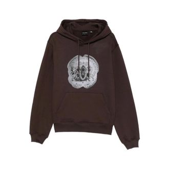 Daily Paper Clothing Felpa con cappuccio Mole Emblem Coin - - Sweatshirts & Hoodies - Uomo - Marrone - L