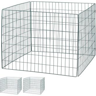 Relaxdays Relaxdays - Compostiera in Metallo, Set da 3, per Compost da Giardino, Contenitore Grande, 560 k, Fogliame, Verde Scuro