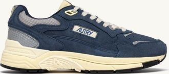 Autry HYPERWAY SNEAKERS IN DENIM AND SILVER MESH AND SUEDE