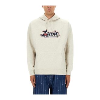 Dr&ocirc;le de Monsieur Hoodies & sweatvesten, Heren, Grijs, XL, Jacquard Gebreide Ronde Hals Trui