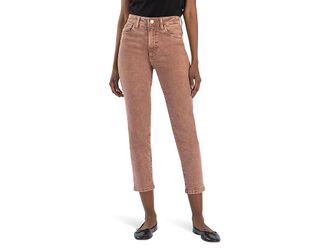 Kut from the Kloth Reese High Rise Ankle Straight Regular Hem Womens Jeans COFFEEE : 18 27, Cotton/Denim/Spandex