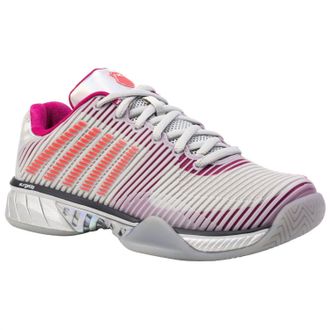 K-Swiss Womens Hypercourt Express Lucky In Love Shoes In Herbal Mist/silver/dragon Fruit