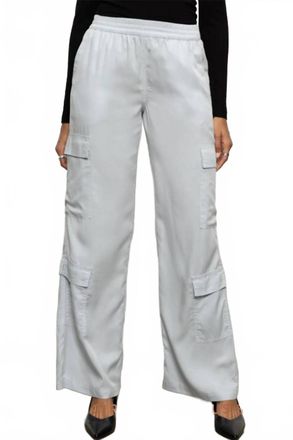 Sanctuary Down To Earth Soft Cargo Pants In Pearl Blue