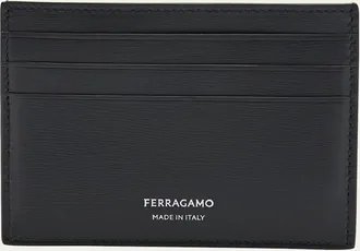 Ferragamo Mens Slim Leather Card Holder