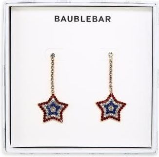 BaubleBar Blazing Star Drop Earrings in Red/White/Blue at Nordstrom Rack