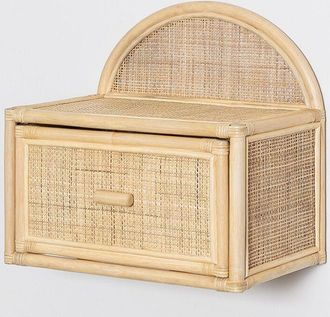 Sklum Sklum - Pack De 2 Mesitas De Noche Flotantes En Rat&aacute;n Yivisc