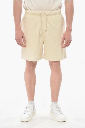 Burberry Cotton Terry Shorts with Iconic Print size S